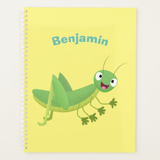 Steekgroene dolle cartoon planner (Voorkant)