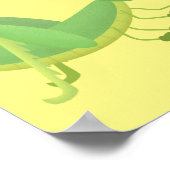 Steekgroene dolle cartoon poster (Hoek)