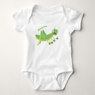 Steekgroene dolle cartoon romper