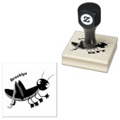 Steekgroene dolle cartoon rubberstempel (Gestempeld)