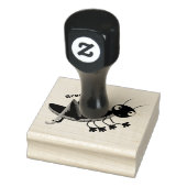 Steekgroene dolle cartoon rubberstempel (Stempel)