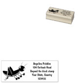 Steekgroene dolle cartoon rubberstempel (Gestempeld)