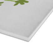 Steekgroene dolle cartoon snijplank (Hoek)