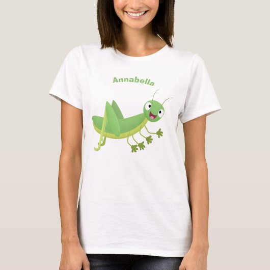 Steekgroene dolle cartoon t-shirt (Voorkant)