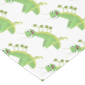 Steekgroene dolle cartoon tafelkleed (Gekanteld)