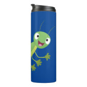 Steekgroene dolle cartoon thermosbeker (Geroteerd rechts)