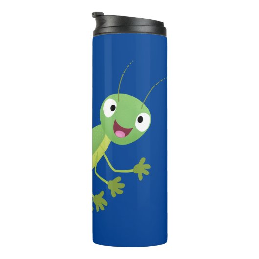 Steekgroene dolle cartoon thermosbeker (Geroteerd rechts)