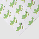 Steekgroene dolle cartoon tissuepapier (Detail)