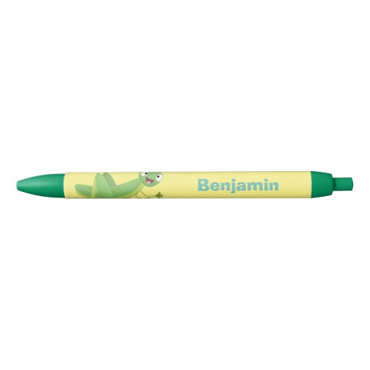 Steekgroene dolle cartoon zwarte inkt pen (Voorkant)