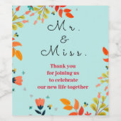 Steekkleur Wijn Etiket (Enkel label)