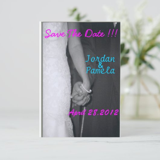 steekpenningen save the date (Staand voorkant)