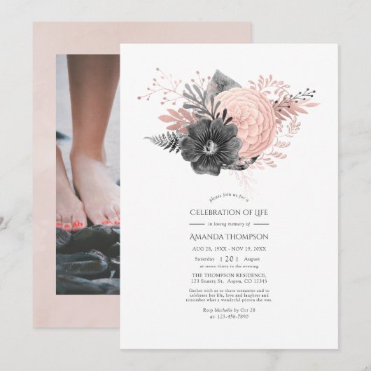 Steekproef- en houtskool kaart (Voorkant / Achterkant)