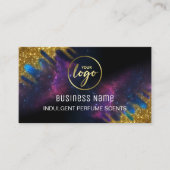 Steekproef galaxy Glitter Black en Gold Perfume Visitekaartje (Voorkant)