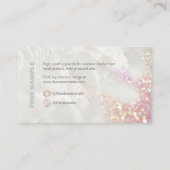 Steekproef holografisch geparfumeerde pasta visitekaartje (Achterkant)