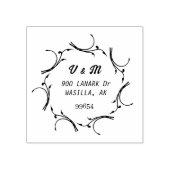 Steekproef Kanote cirkelstijladres Rubberstempel (Afrduk)