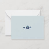 Steekproef klassieke paarse, groene RSVP Notitiekaartje (Achterkant)