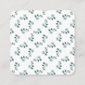 Steekproef met kalligrafibossen met QR-code RSVP Informatiekaartje (Achterkant)