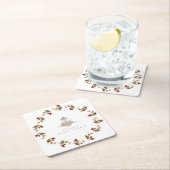 Steekproef Rustieke Bloemen Rozen & Lantaarn Vrijg Kartonnen Onderzetters (Insitu)