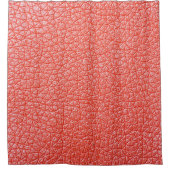 Steekproef van oranje lederbekleding douchegordijn (Voorkant)