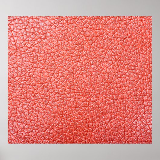 Steekproef van oranje lederbekleding poster (Voorkant)