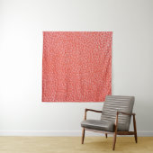 Steekproef van oranje lederbekleding wandkleed (In Situ (horizontaal))