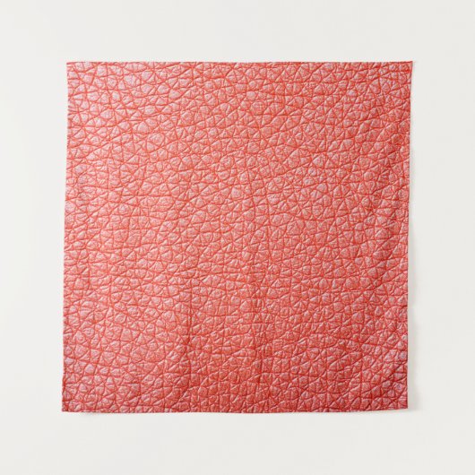 Steekproef van oranje lederbekleding wandkleed (Voorkant)