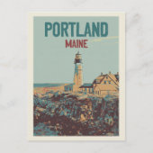 Steekproef van vuurtoren Portland Maine USA Briefkaart (Voorkant)