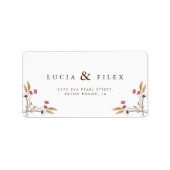 Steekproefadres kruisbloemadres etiket (Voorkant)