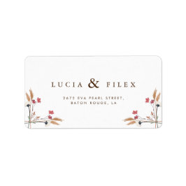 Steekproefadres kruisbloemadres etiket