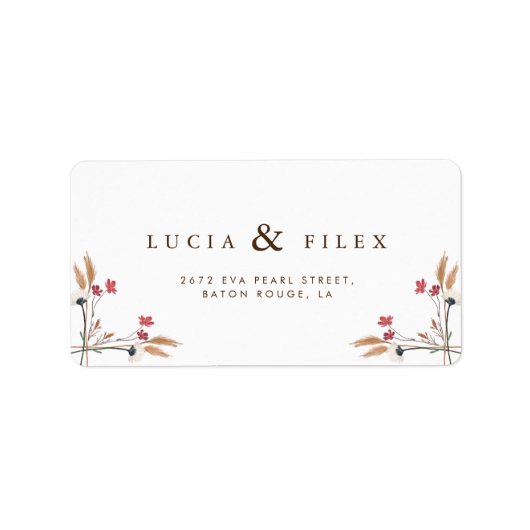 Steekproefadres kruisbloemadres etiket (Voorkant)