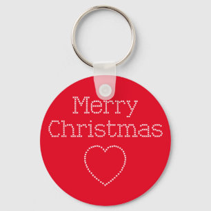 Steekproefkruis voor kerst sleutelhanger