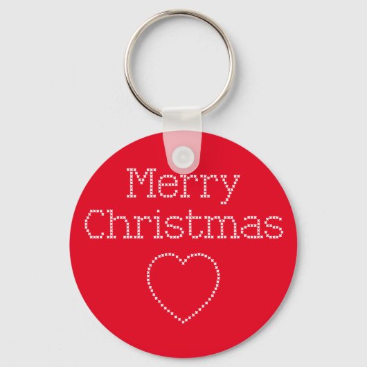 Steekproefkruis voor kerst sleutelhanger (Voorkant)
