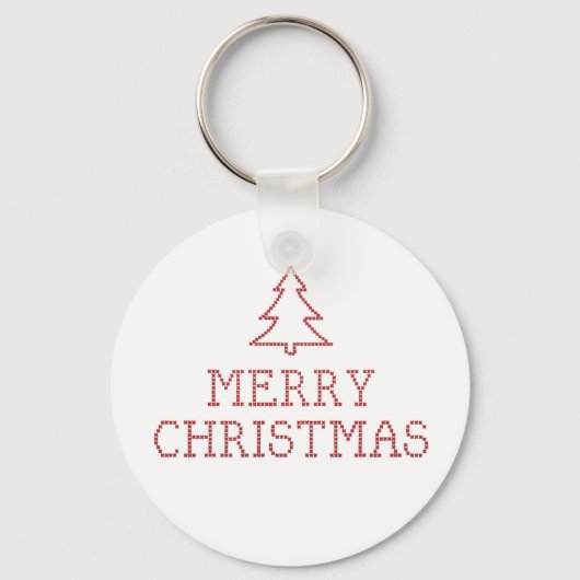 Steekproefkruis voor kerst sleutelhanger (Voorkant)