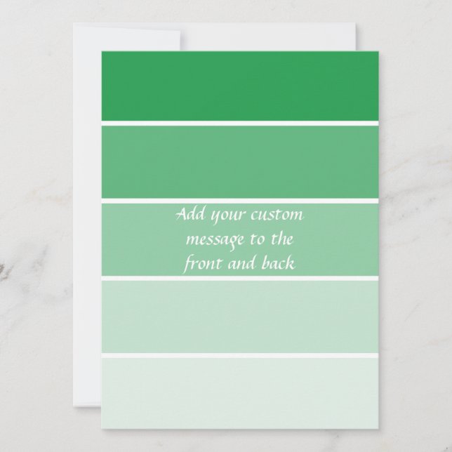 Steekproeven met heldere groene verf (Voorkant)