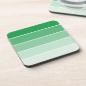 Steekproeven met heldere groene verf drankjes onderzetter (Linkerzijde)
