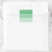 Steekproeven met heldere groene verf vierkante sticker (Tas)