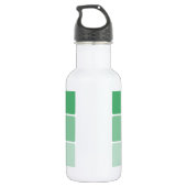 Steekproeven met heldere groene verf waterfles (Achterkant)