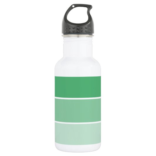 Steekproeven met heldere groene verf waterfles (Voorkant)