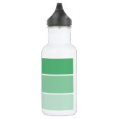 Steekproeven met heldere groene verf waterfles (Rechts)