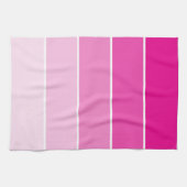 Steekproeven met roze verf theedoek (Horizontaal)