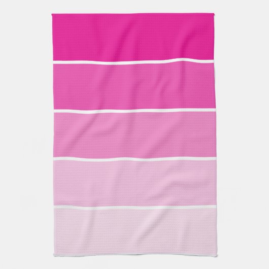 Steekproeven met roze verf theedoek (Verticaal)