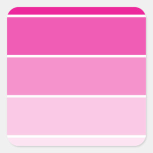 Steekproeven met roze verf vierkante sticker