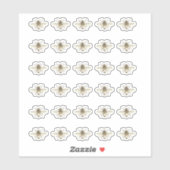 Steekproeven van de imker van Honeybee Sticker (Vel)