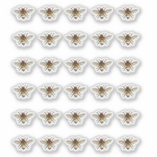 Steekproeven van de imker van Honeybee Sticker (Voorkant)