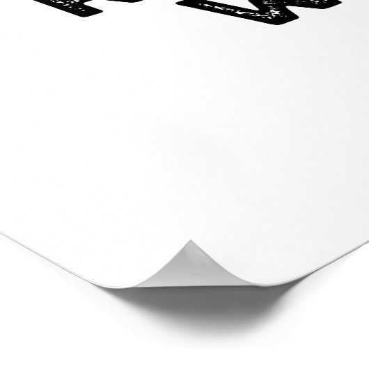 Steekpuns zijn een zeldzaam medium, goed geklaard  poster (Hoek)