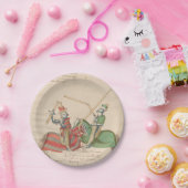 steekridders papieren bordje (Feest)