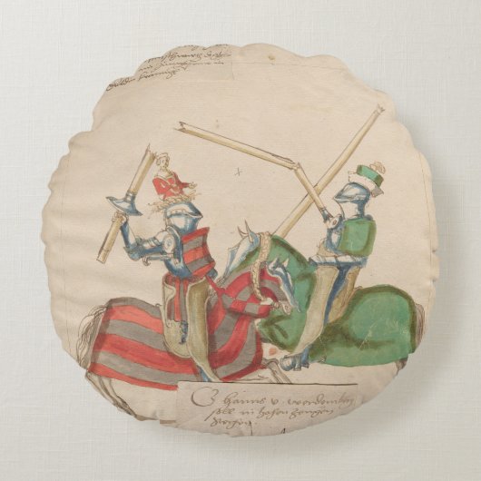 steekridders rond kussen (Voorkant)