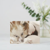 steekt een voxgirl op briefkaart (Staand voorkant)