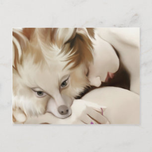 steekt een voxgirl op briefkaart