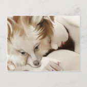 steekt een voxgirl op briefkaart (Voorkant)